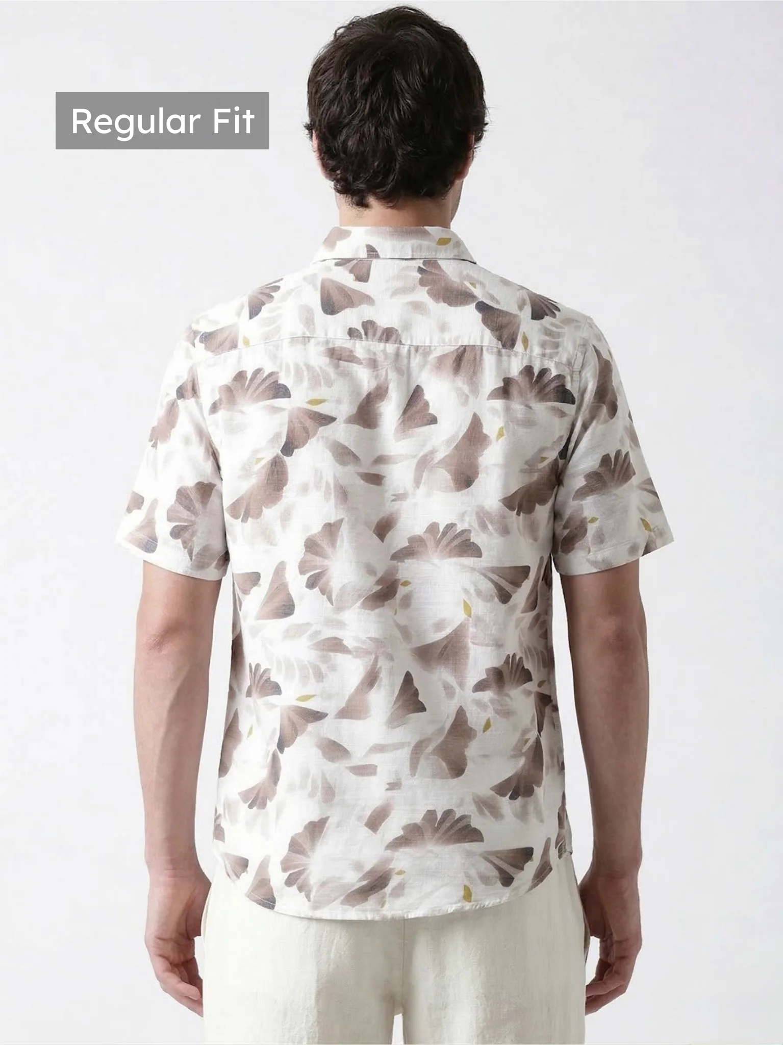 Brown Print Shirt - Image 3
