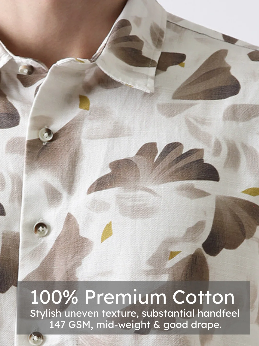 Brown Print Shirt - Image 4