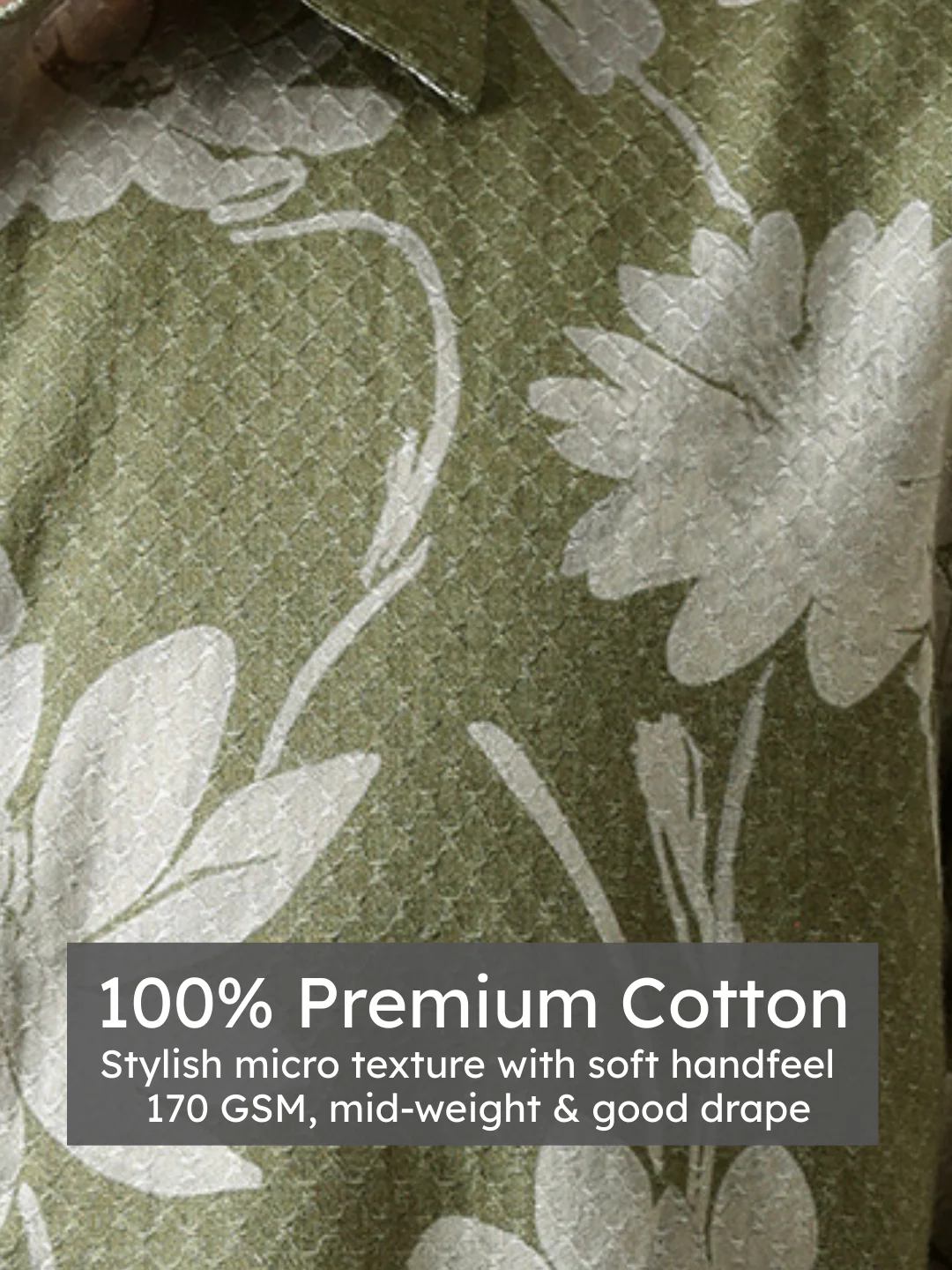 Green Floral Print Shirt - Image 4