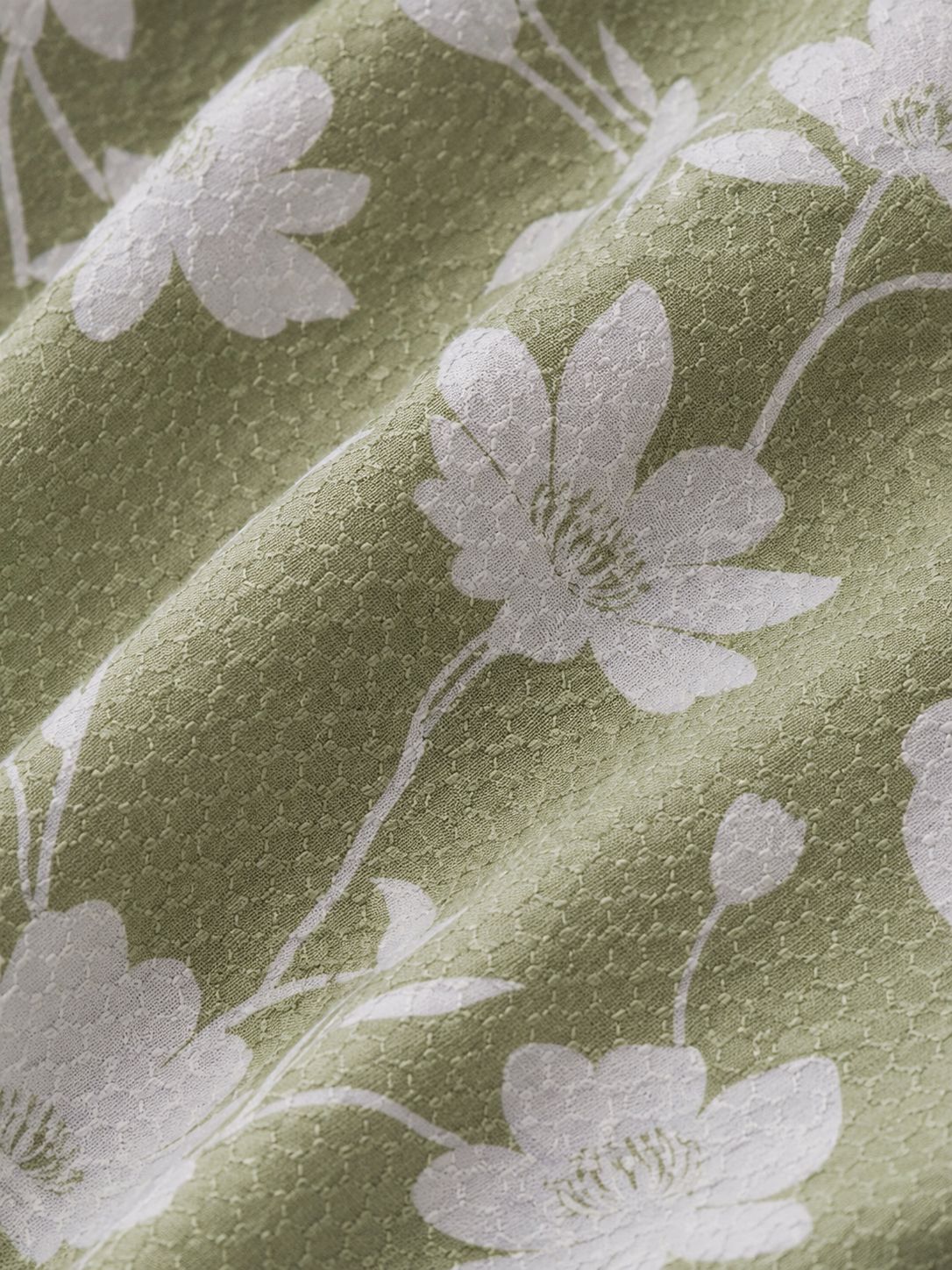 Green Floral Print Shirt - Image 8