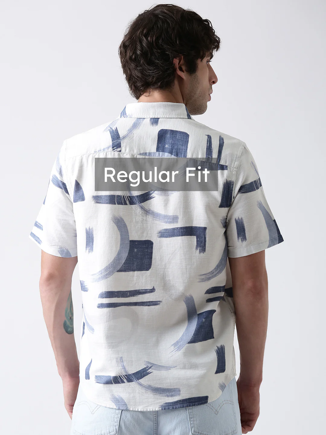 Brush Stroke Print Shirt - Image 3