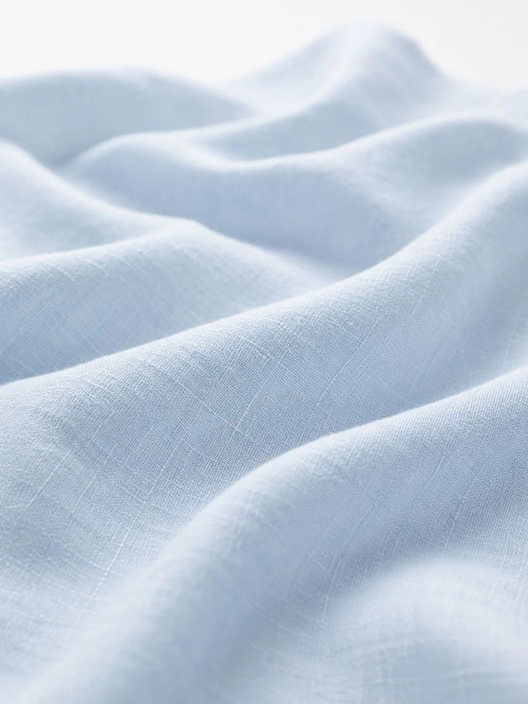 Ice Blue Pure Italian Linen Shirt - Image 7