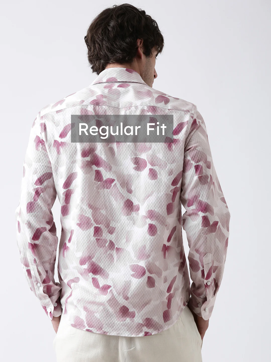 Dusty Pink Print Shirt - Image 3