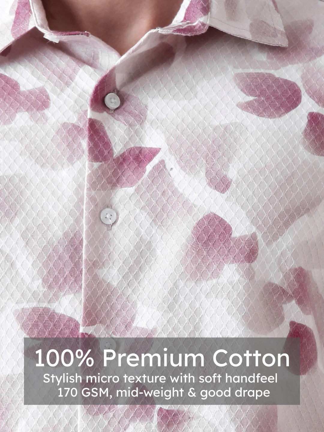 Dusty Pink Print Shirt - Image 4