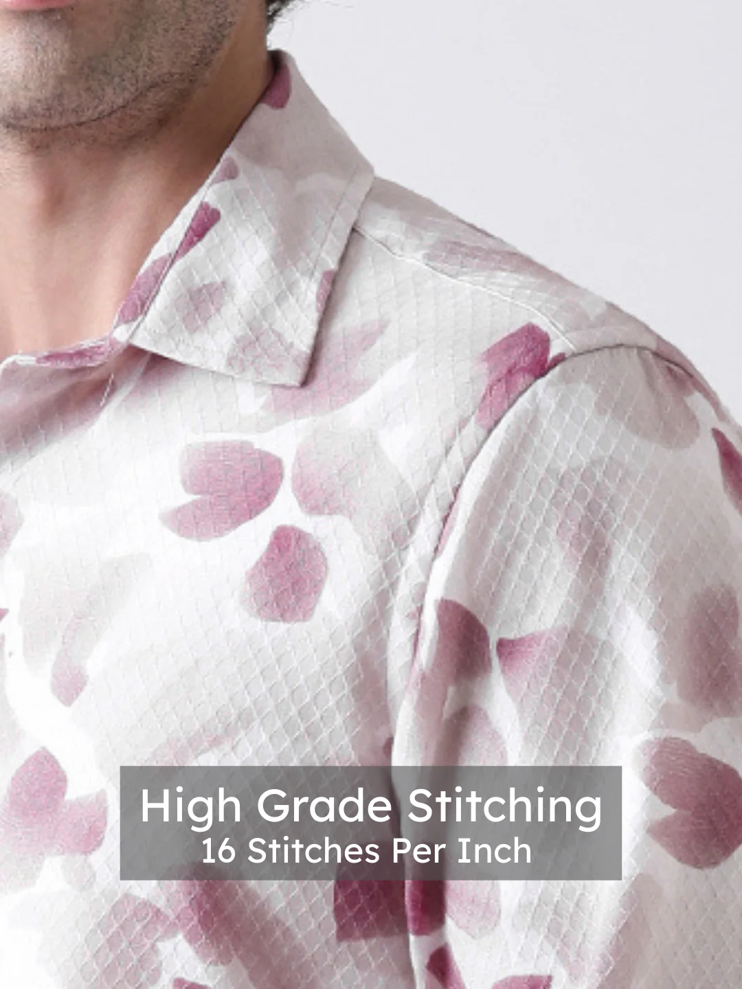 Dusty Pink Print Shirt - Image 5