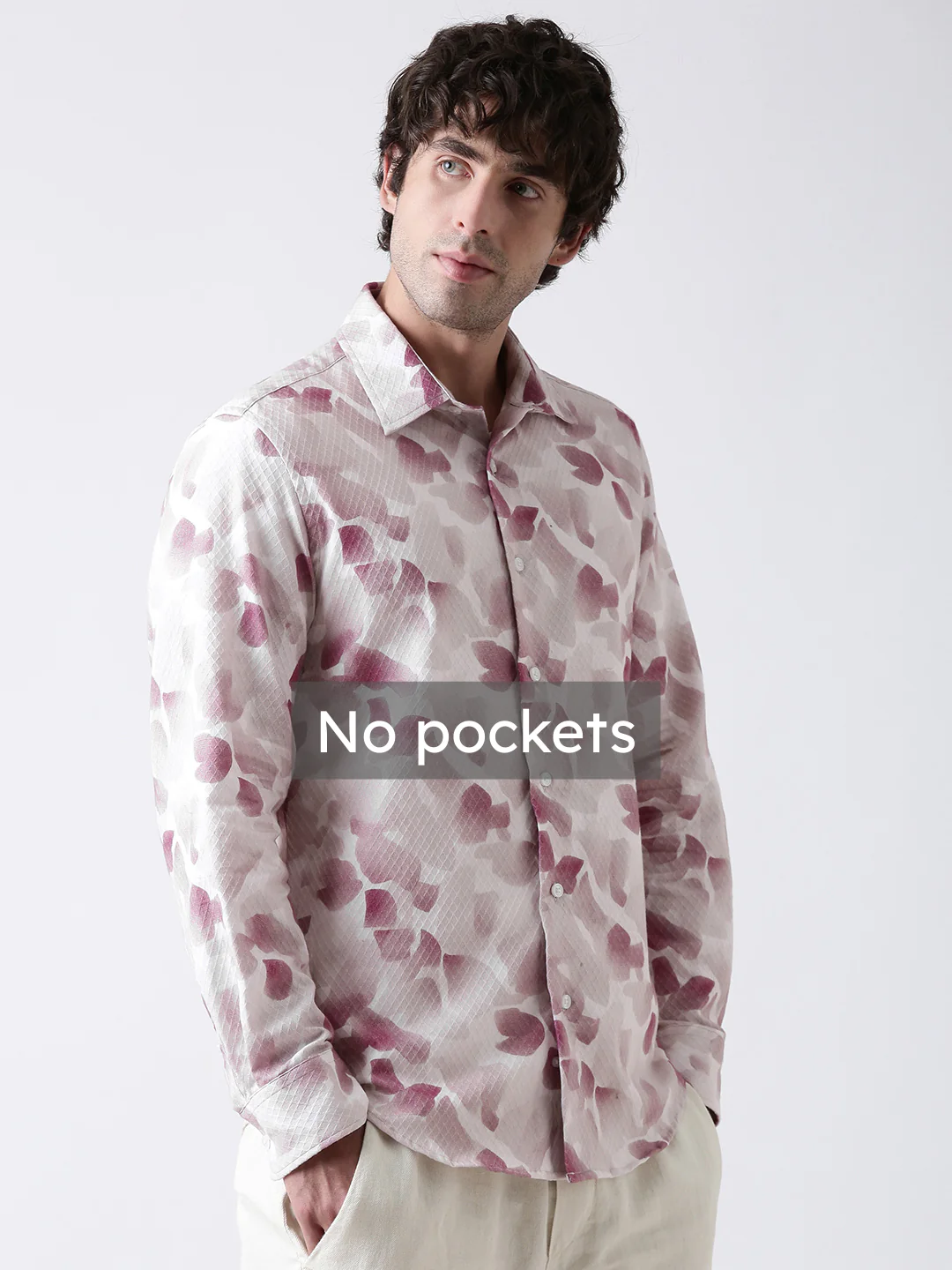 Dusty Pink Print Shirt - Image 6