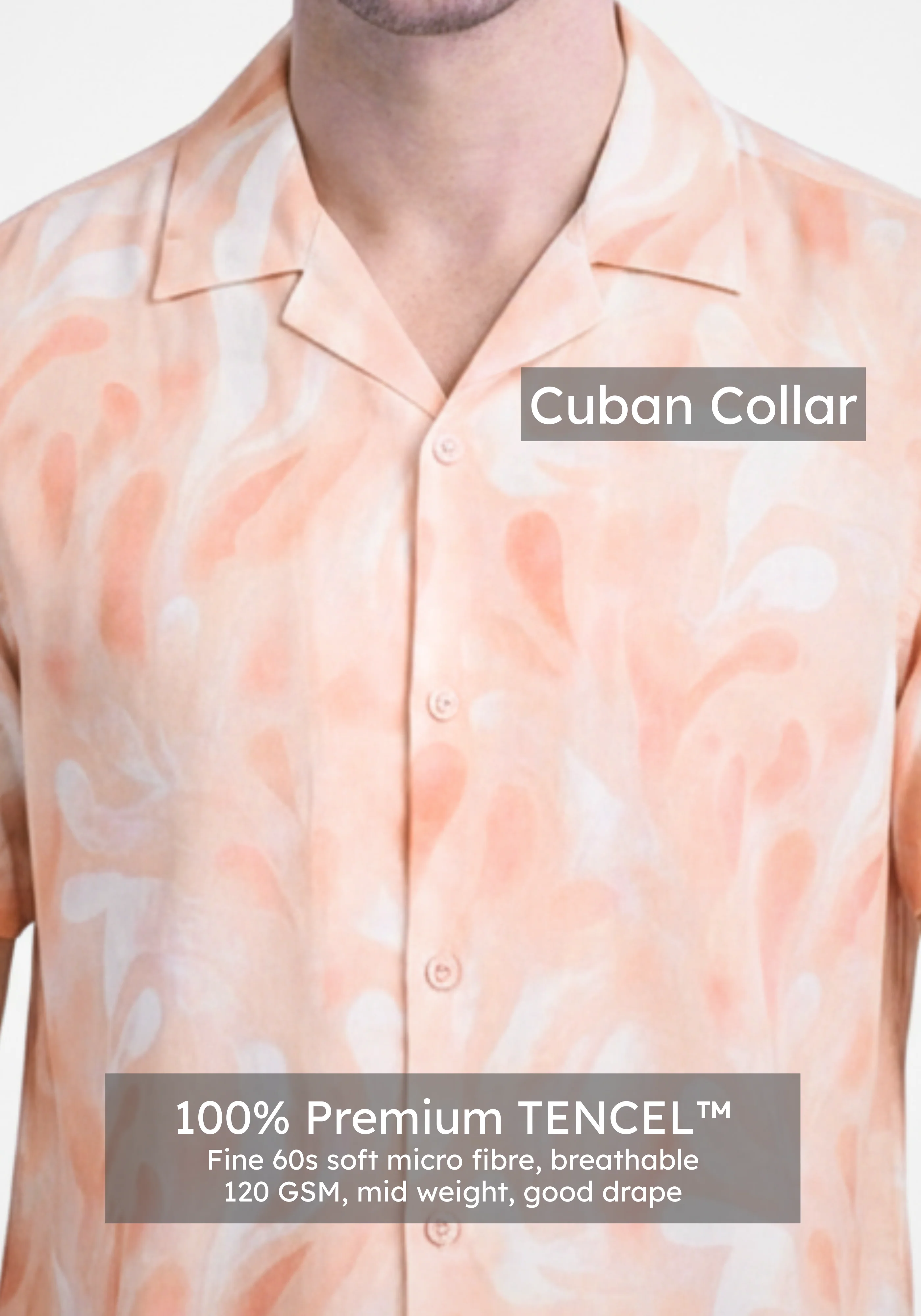 TENCEL™ Peach Print Shirt - Image 4