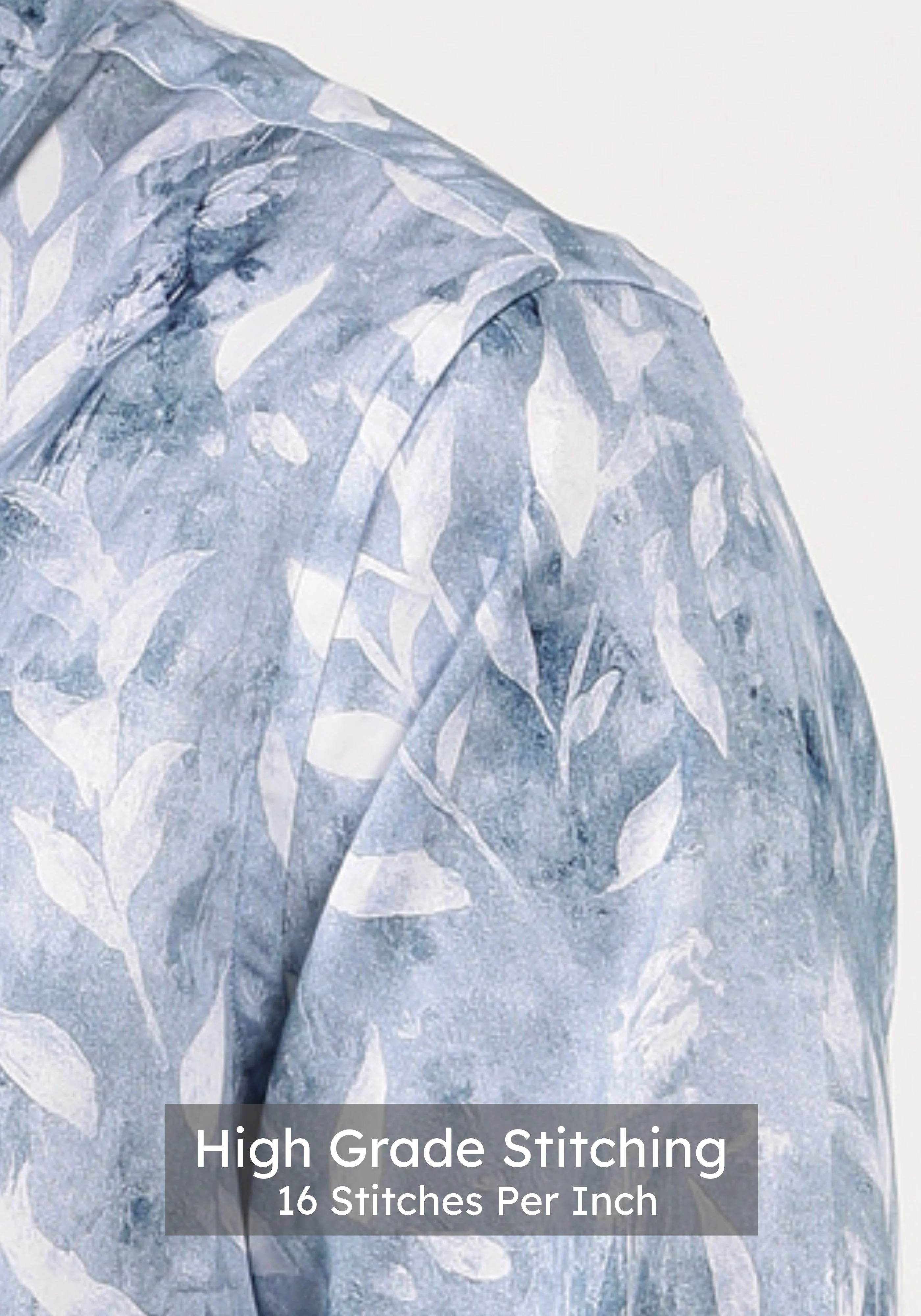 Urban Blue Print Shirt - Image 5